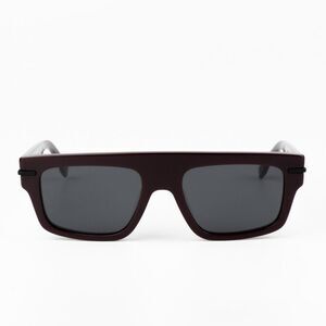 NEW Fendi FE40091U FENDIGRAPHY 69A Bordeaux Grey Unisex Square Sunglasses